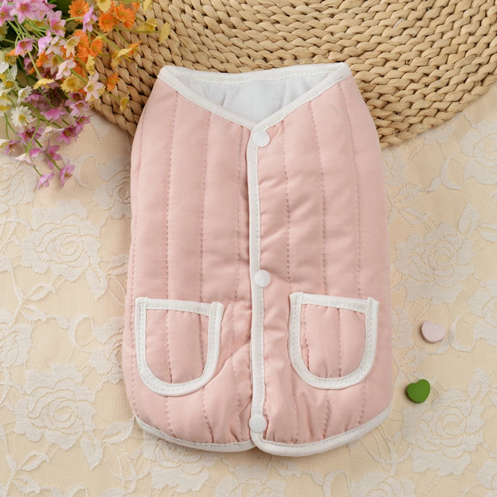 Warm Pocket Dog Winter Vest Jacket