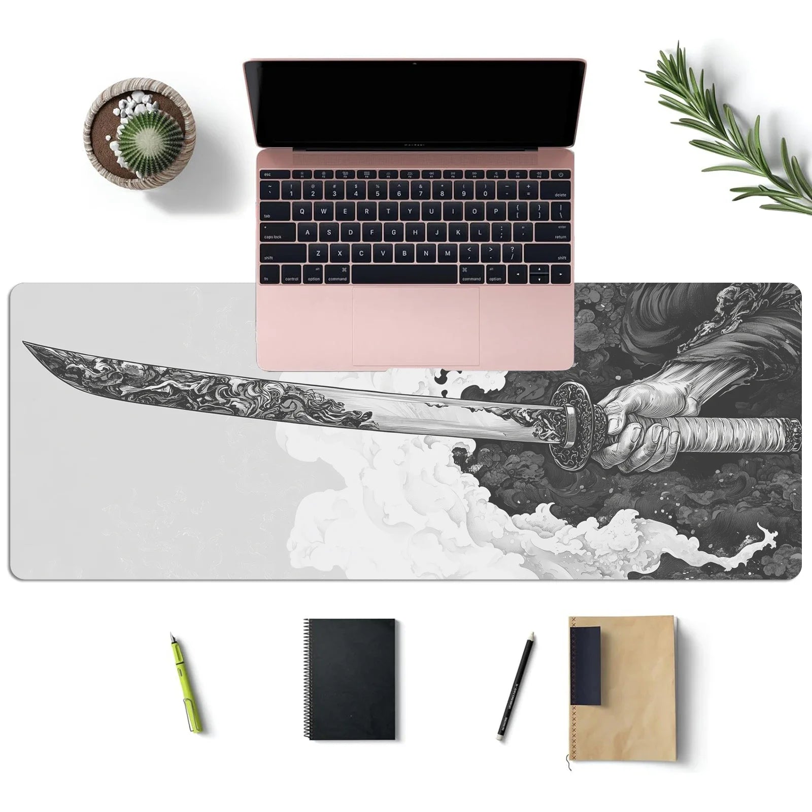 ftvae Comic Sword XXL Gaming Mouse Pad