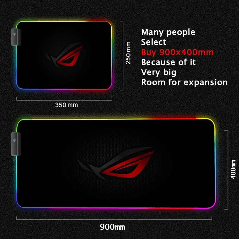 ftvae RGB ROG Gaming Mouse Pad LED Mat