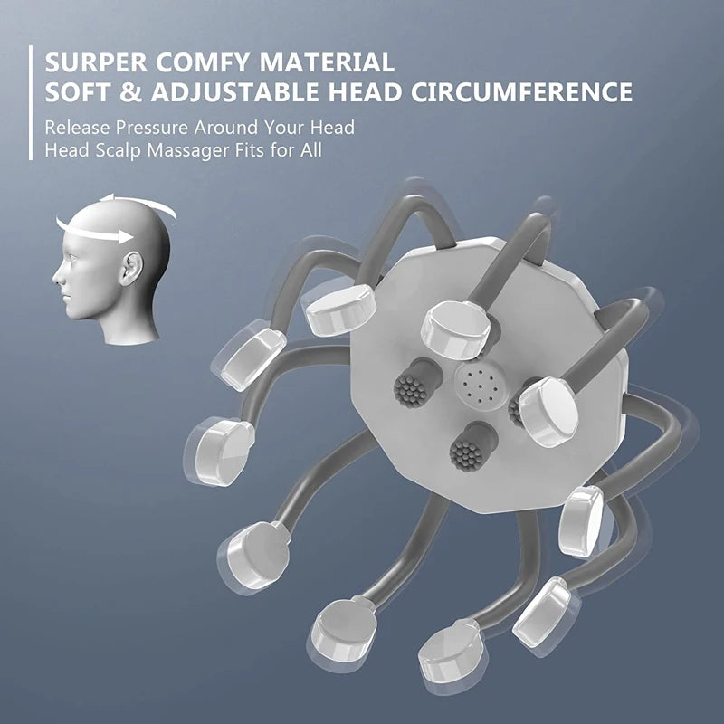 KTS Octopus Electric Head Massager