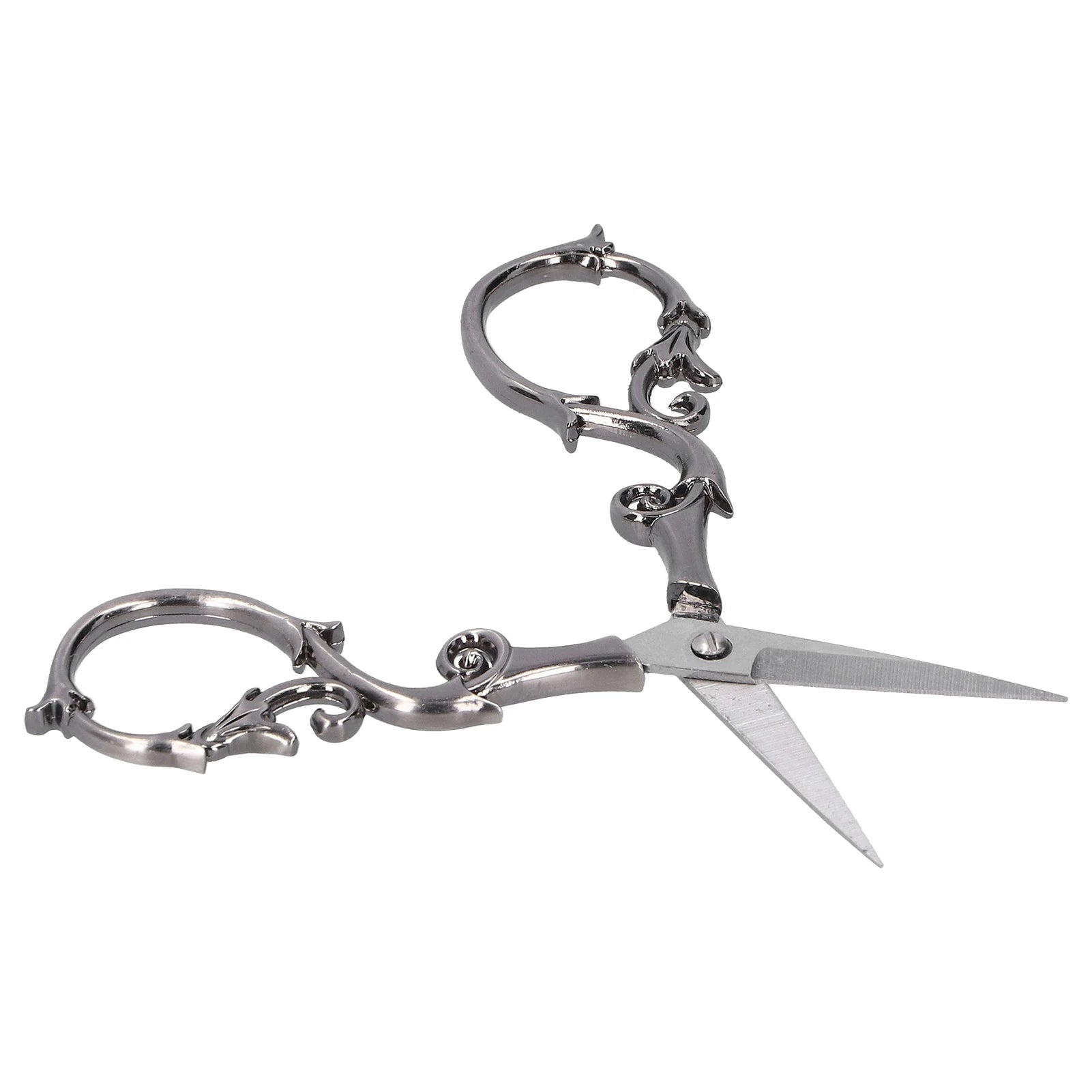 Vintage Gourd Scissors – Gray Silver Steel