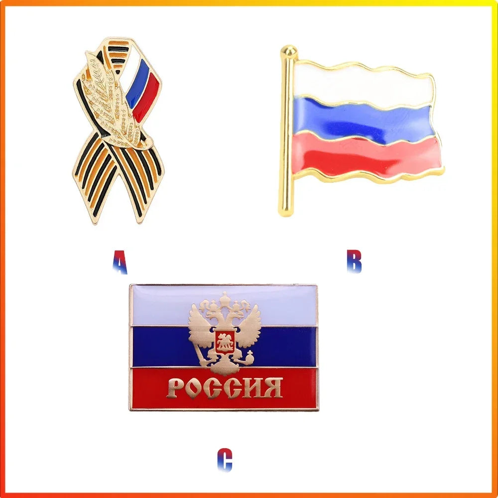 Russian Flag Saint Victory Day Lapel Pin
