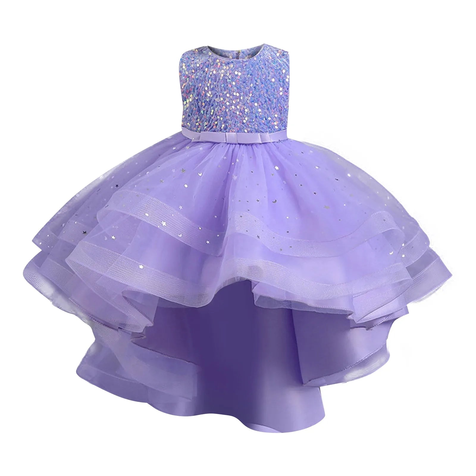 Ruffled Flower Girl Party Gown