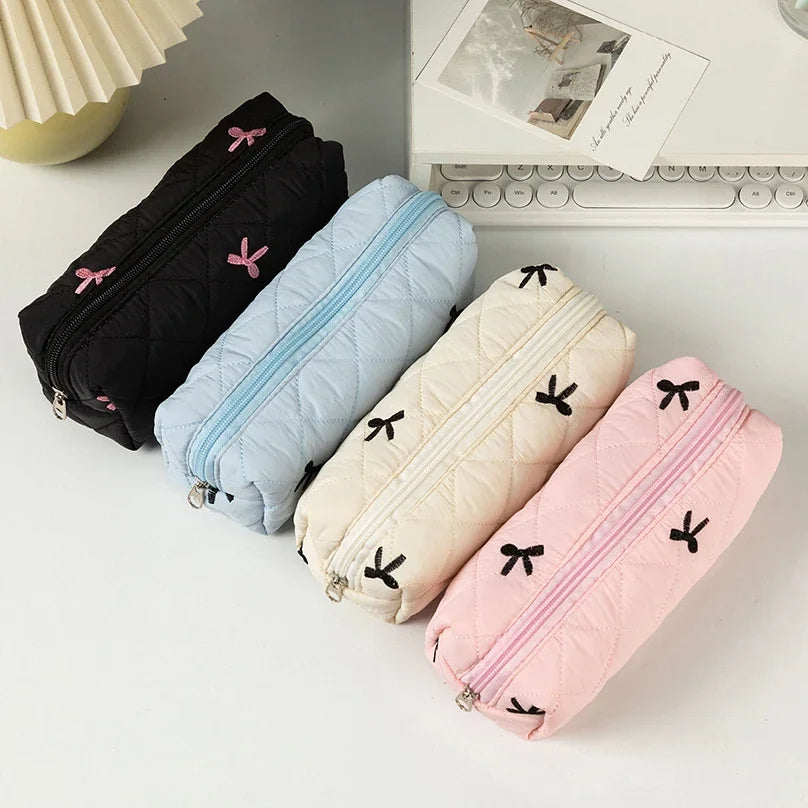 Bow Ribbon Large Pencil Case for Girls