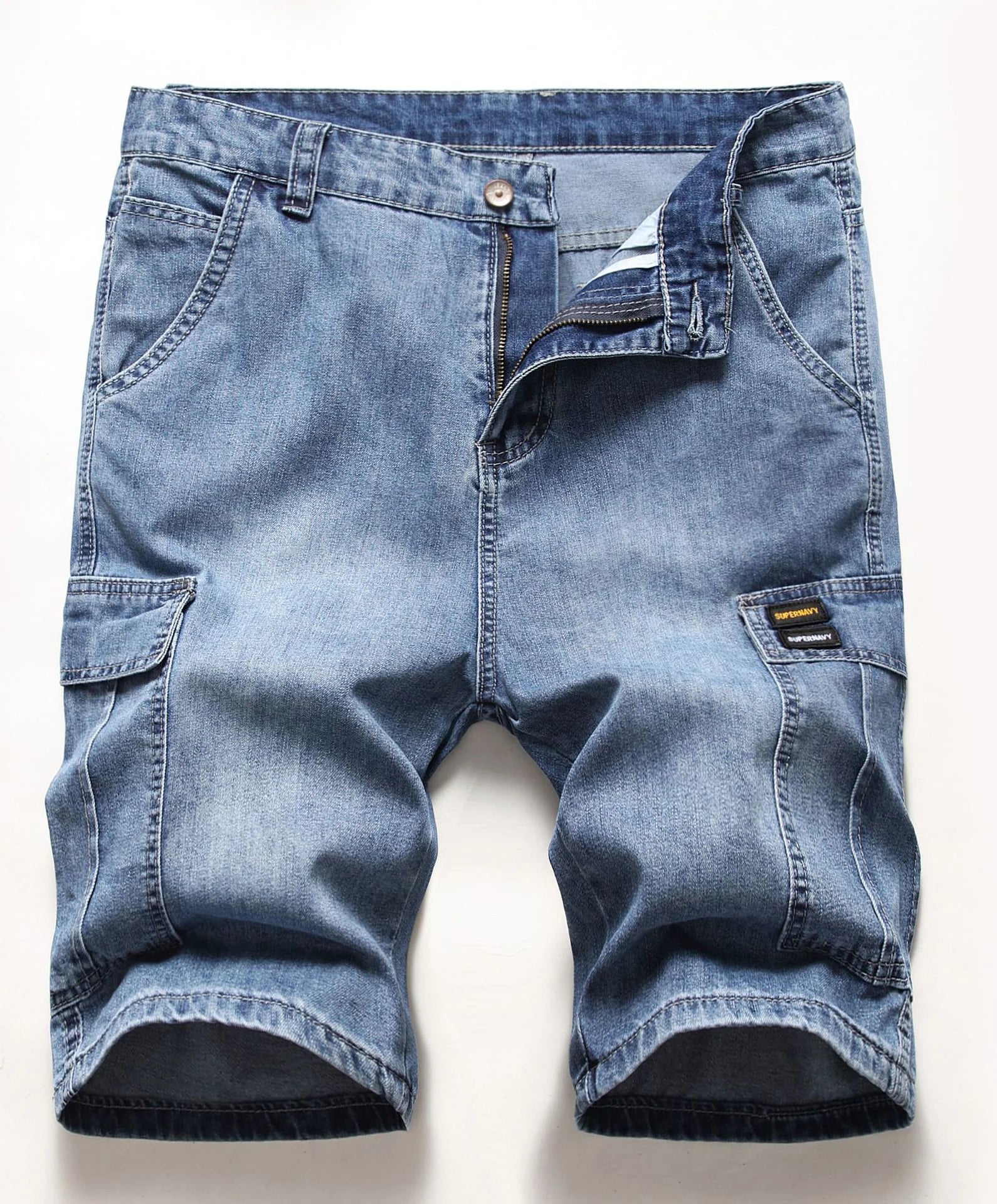 Men’s Hip Hop Denim Cargo Shorts