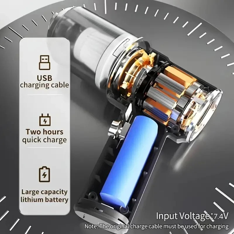 Cordless 6KPa Handheld Vacuum Cleaner