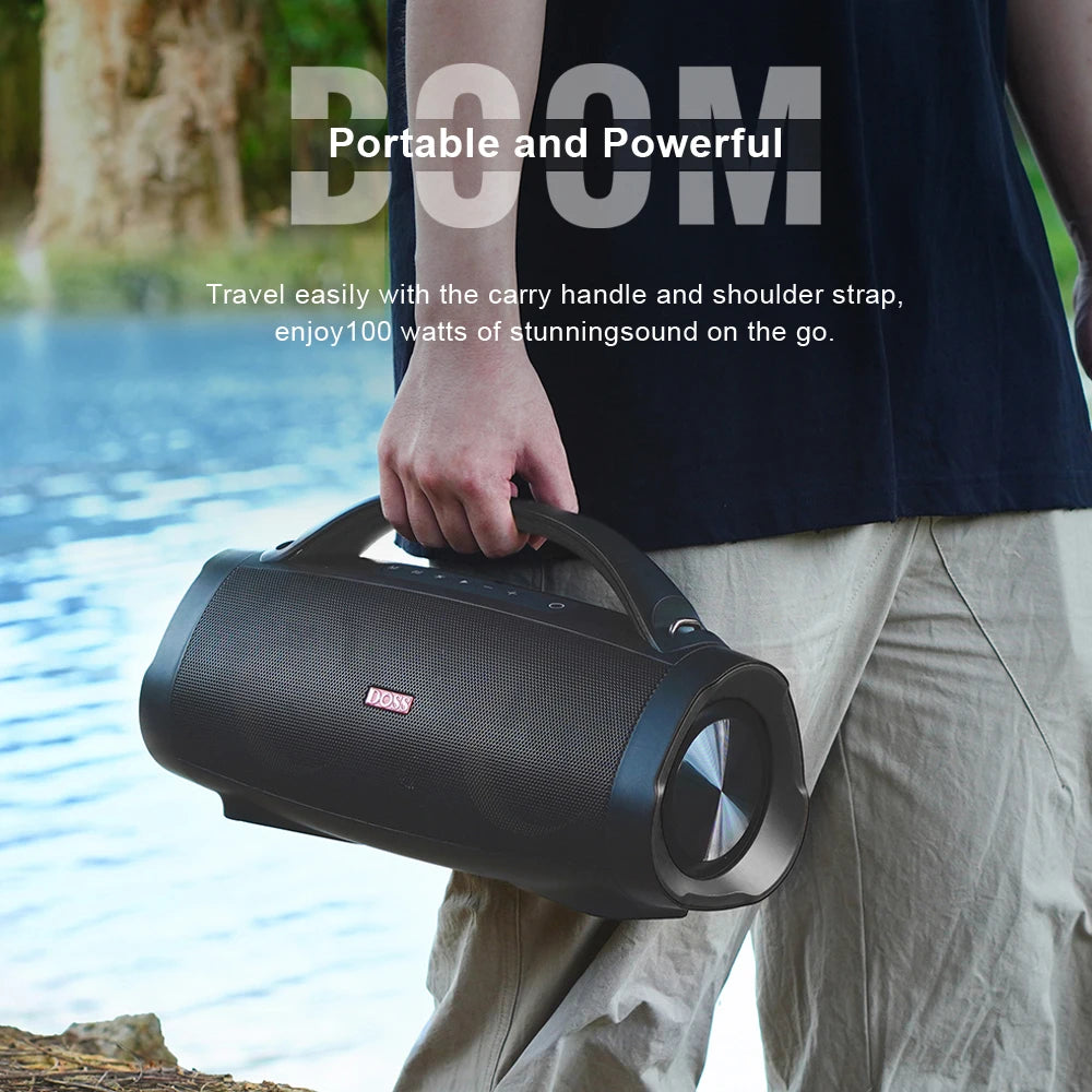 DOSS 100W Portable Bluetooth Waterproof Speaker