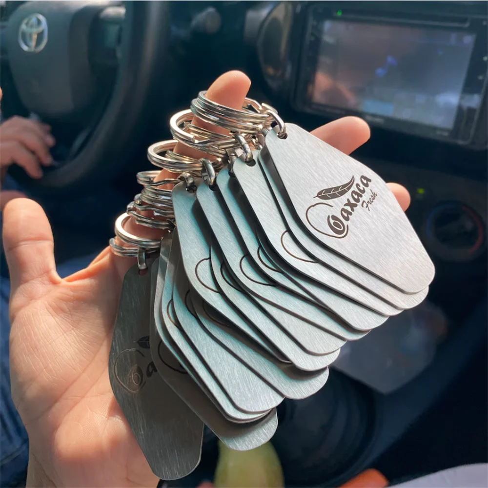 Custom Hotel Name & Number Keychain