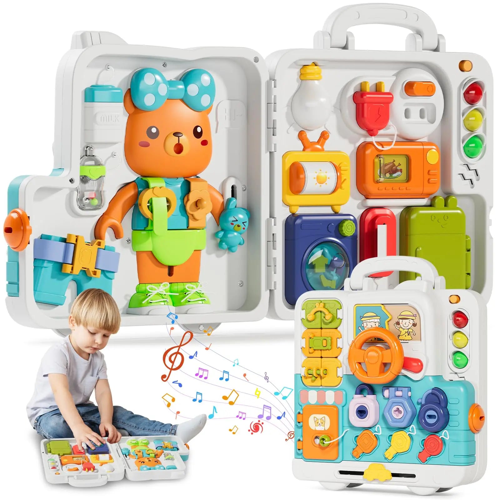 Toddler Musical Busy Board Learning Toy