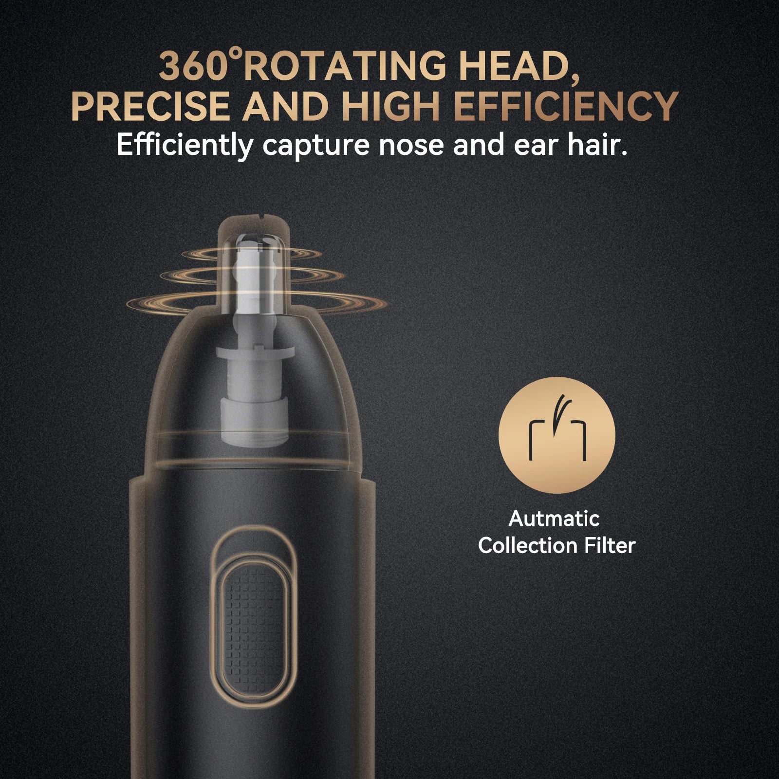 MAXGROOM Rechargeable Nose Hair Trimmer