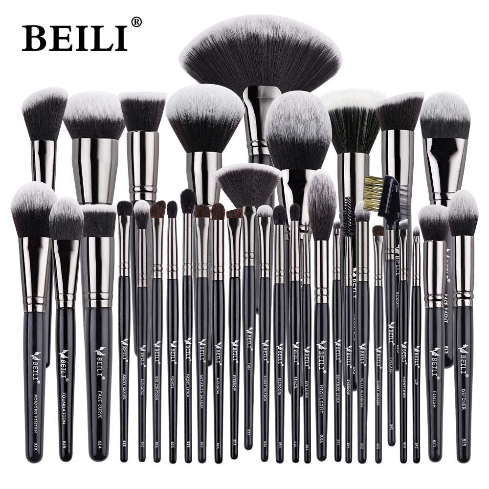 BEILI Premium Makeup Brush Set 12-35pcs