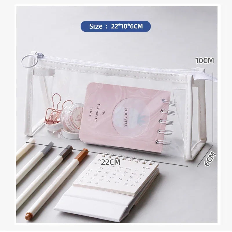 Transparent Large Capacity Pencil Case