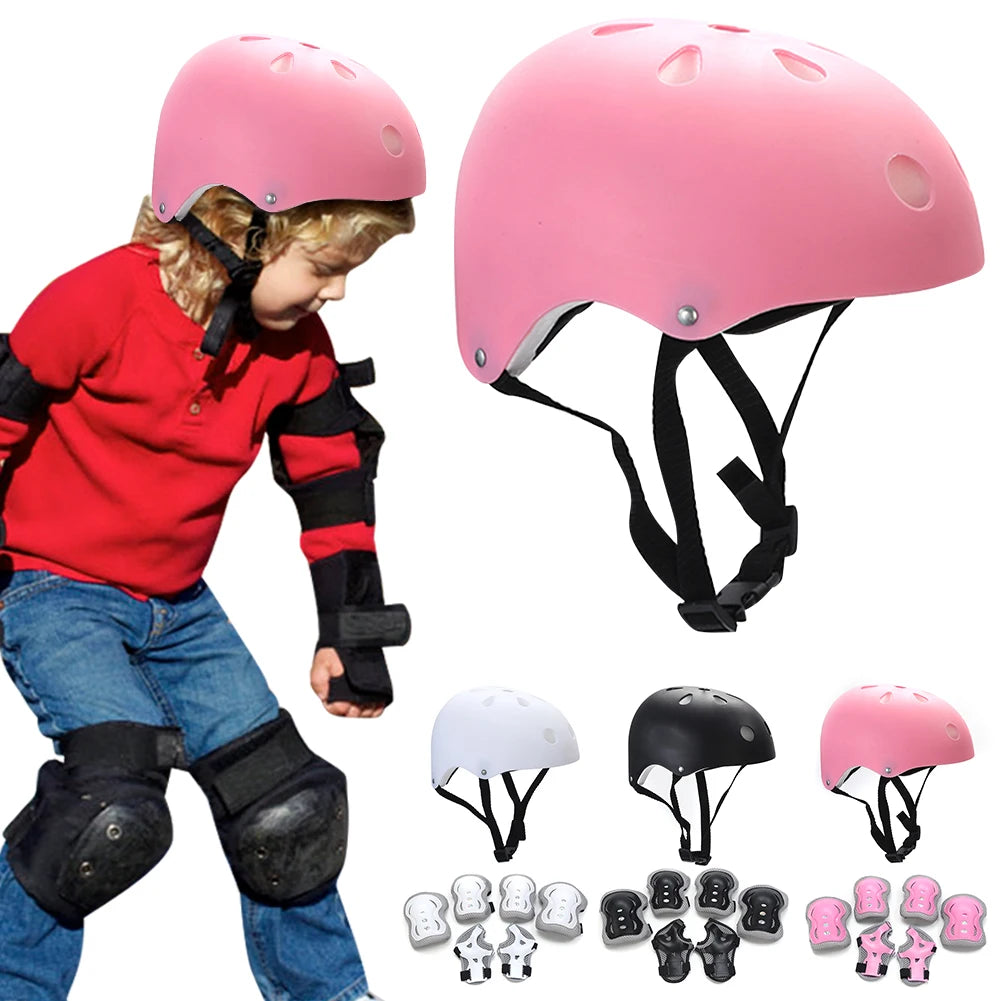 Kids Bike Helmet & Pad Set