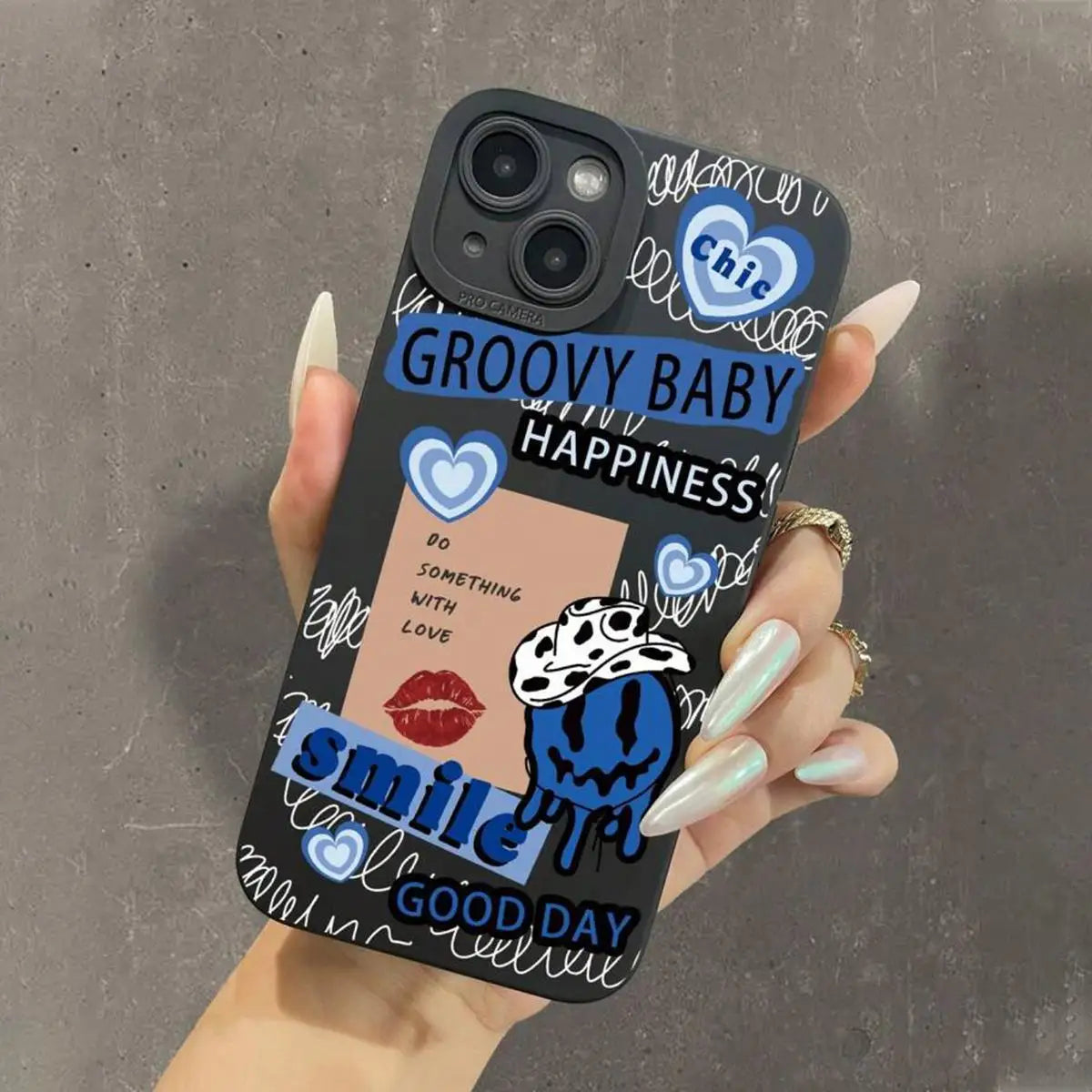 Funny Letter & Lips iPhone Case