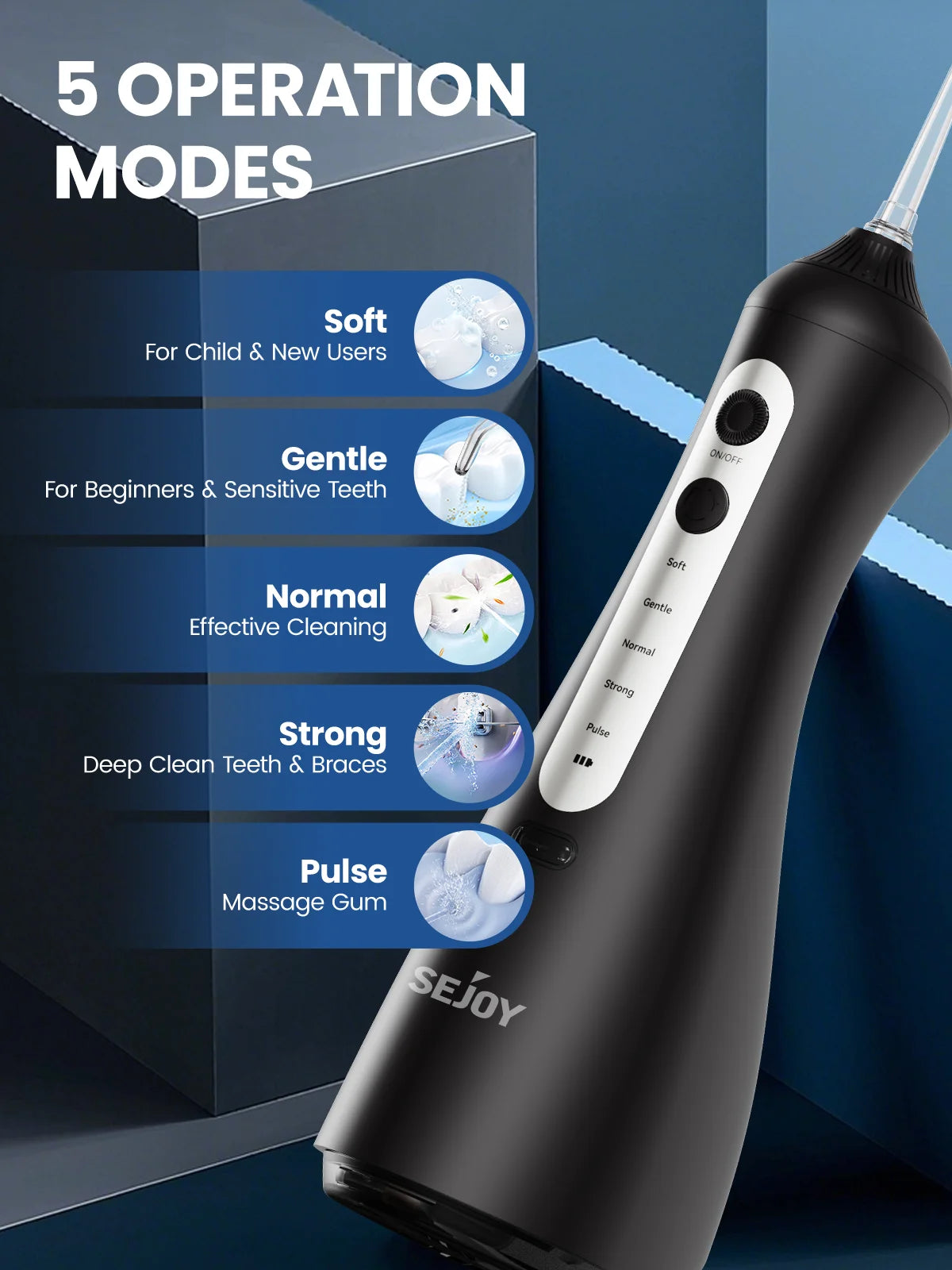 Sejoy Cordless Water Flosser for Teeth