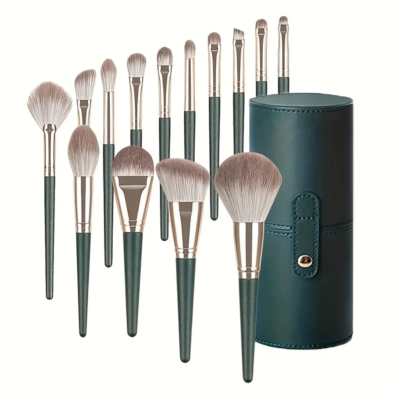 Green Cloud 14-Piece Makeup Brush Set