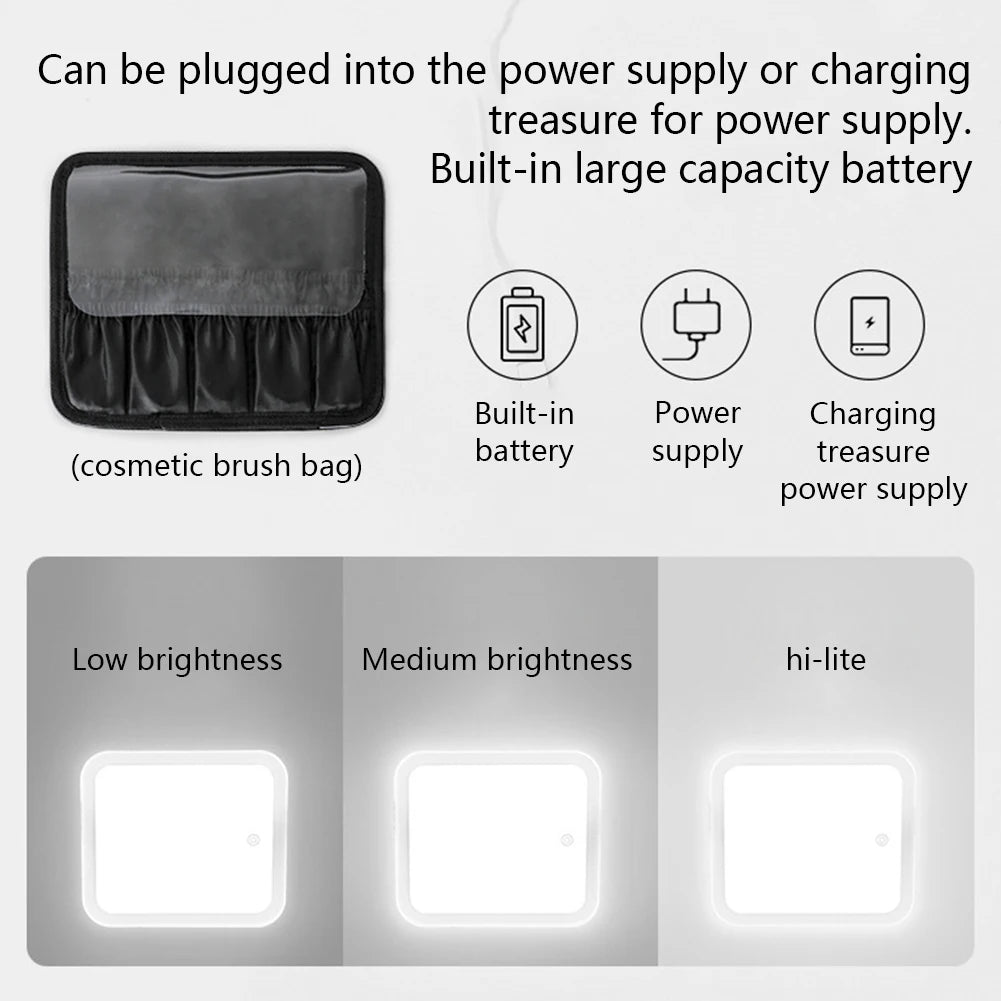 Smarter LED-Kosmetikkoffer mit Spiegel