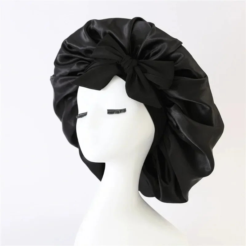 Adjustable Satin Sleep Bonnet for Women