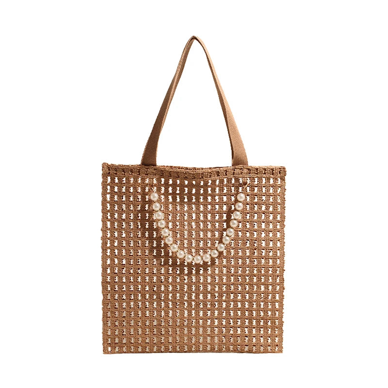 Mesh Crochet Summer Beach Tote Bag