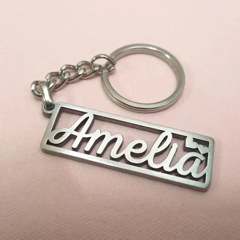 Custom Cross Name Keychain for Women