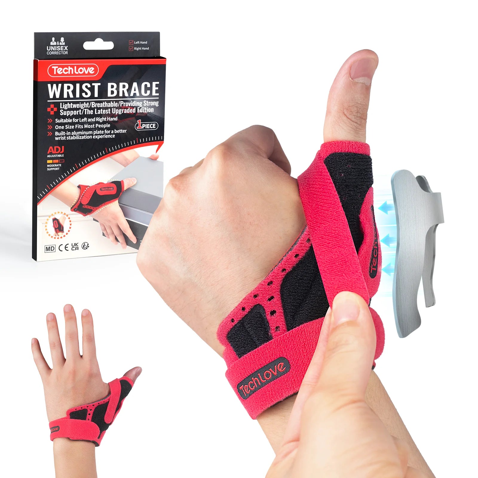 Adjustable Wrist Brace for Carpal Tunnel