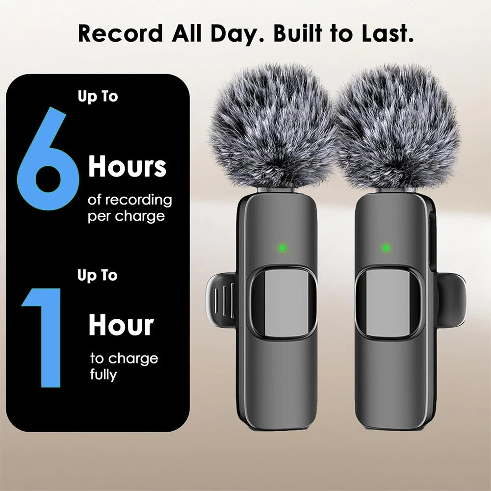 2-in-1 Wireless Lavalier Streaming Mic