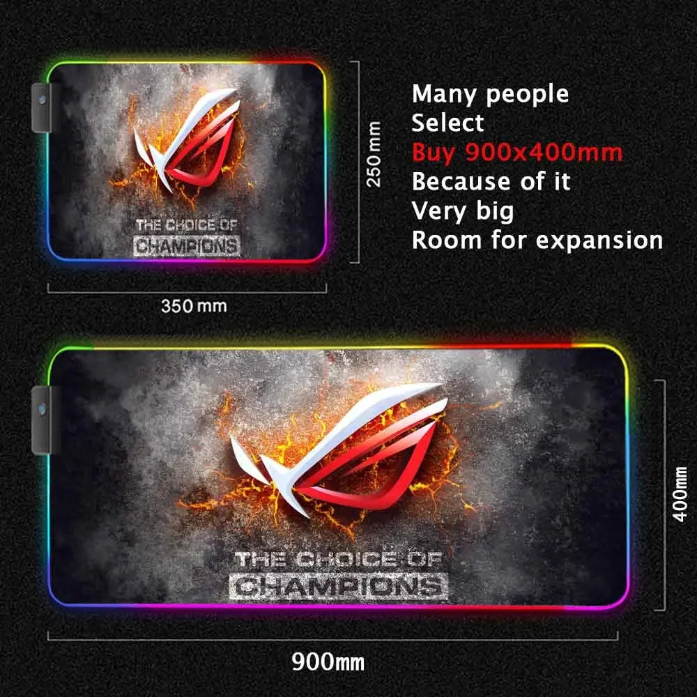 ftvae RGB ROG Gaming Mouse Pad LED Mat