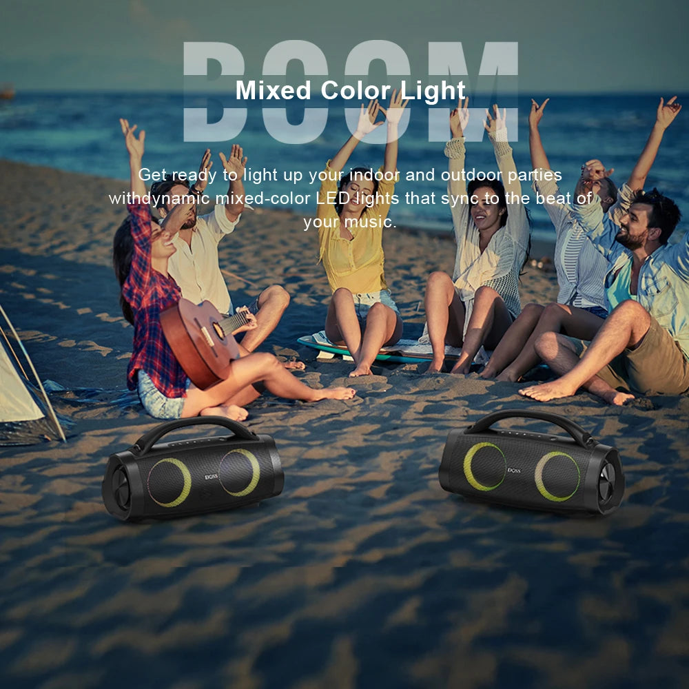 DOSS 100W Portable Bluetooth Waterproof Speaker