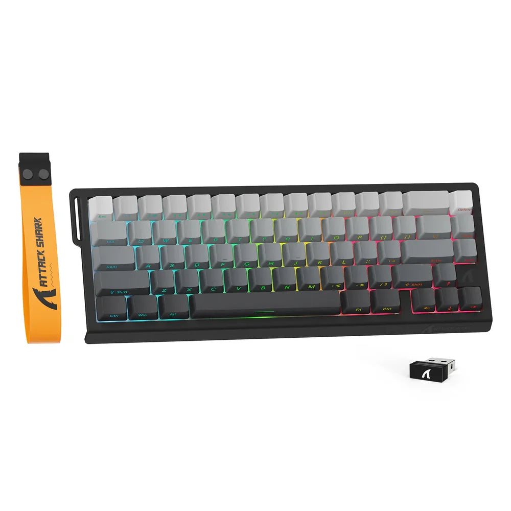 ATTACK SHARK X68 PRO Kabellose RGB-Tastatur