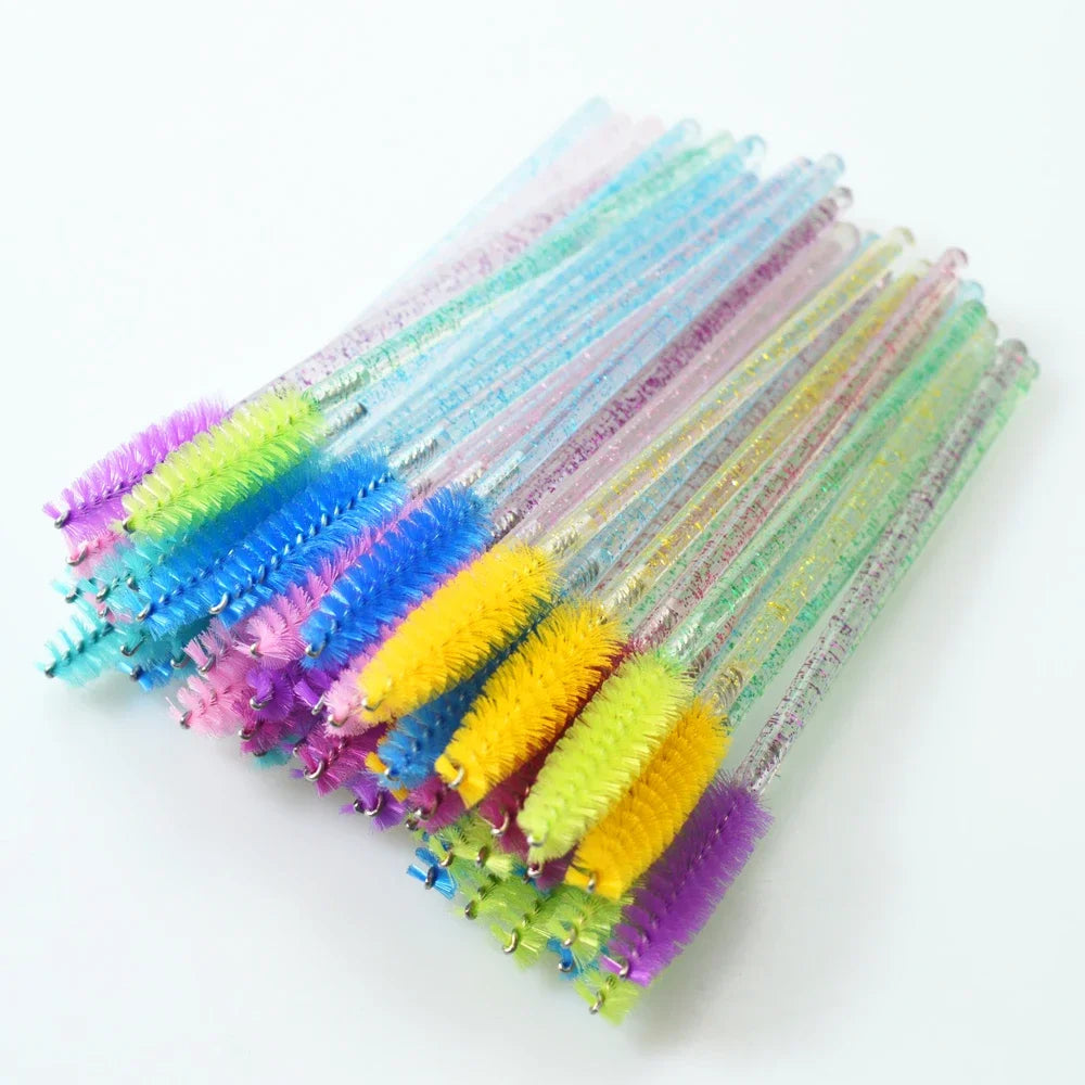 50pcs Disposable Eyelash Brush Set