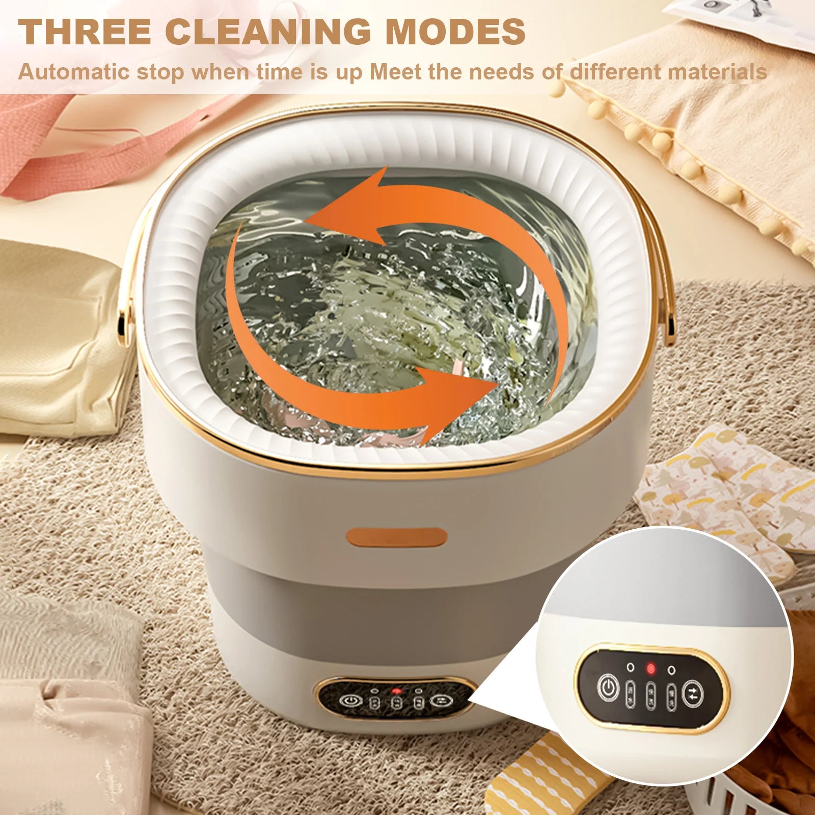Portable 13L Folding Automatic Washer