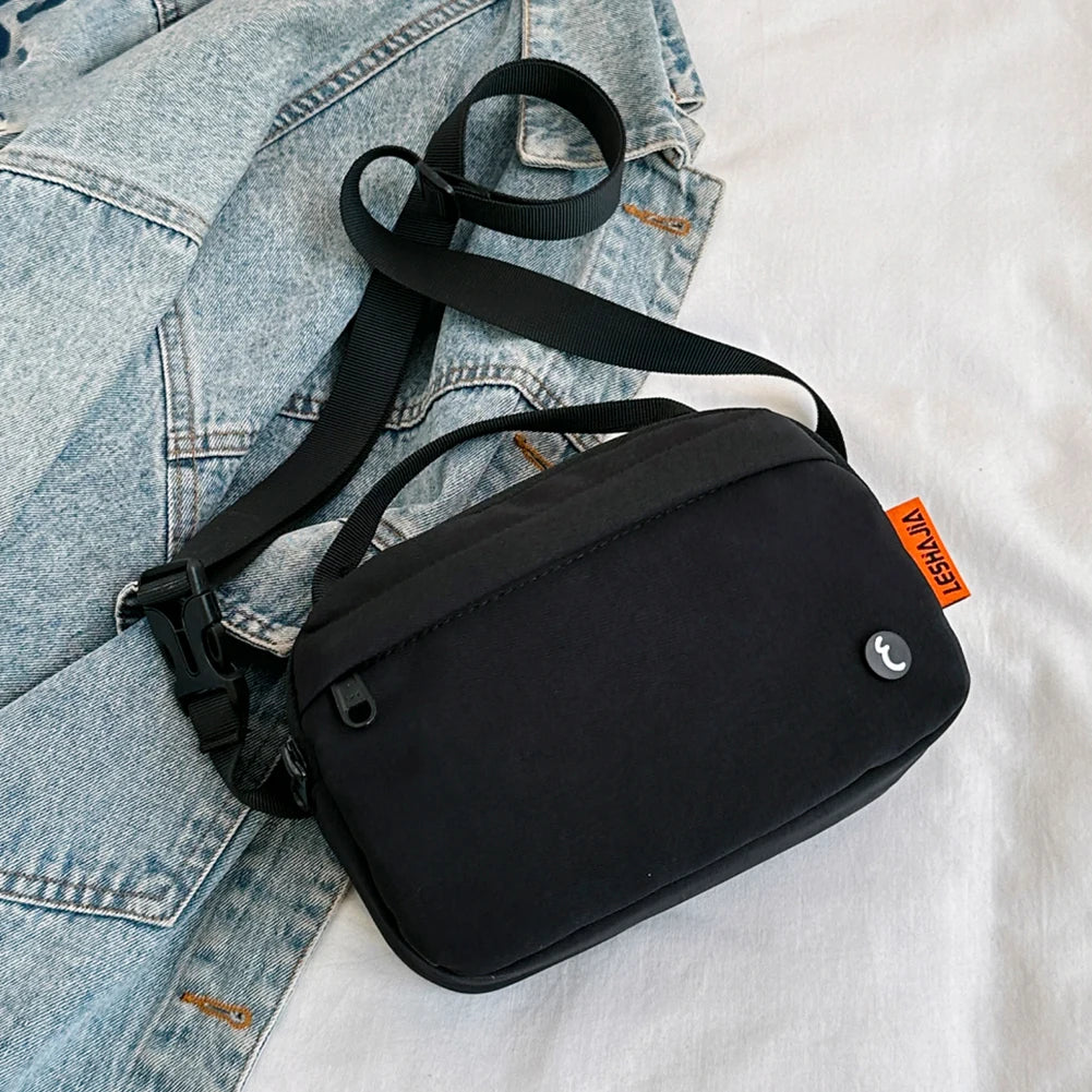Unisex Nylon Multi-Pocket Bum Bag