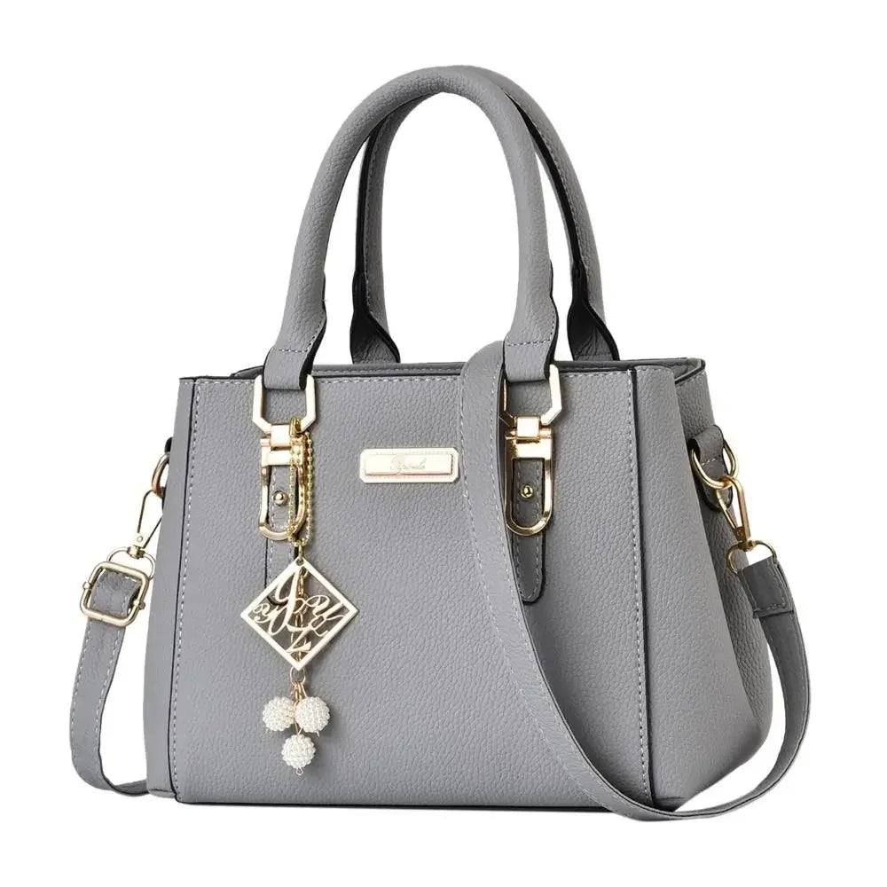 Casual Leather Shoulder Handbag