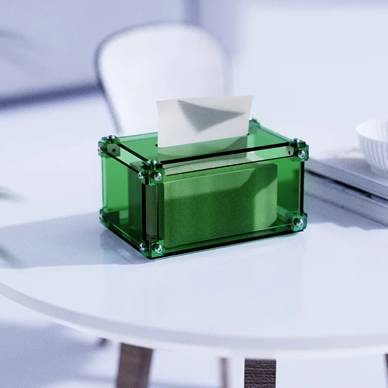 Acrylic Industrial Tissue Holder Box
