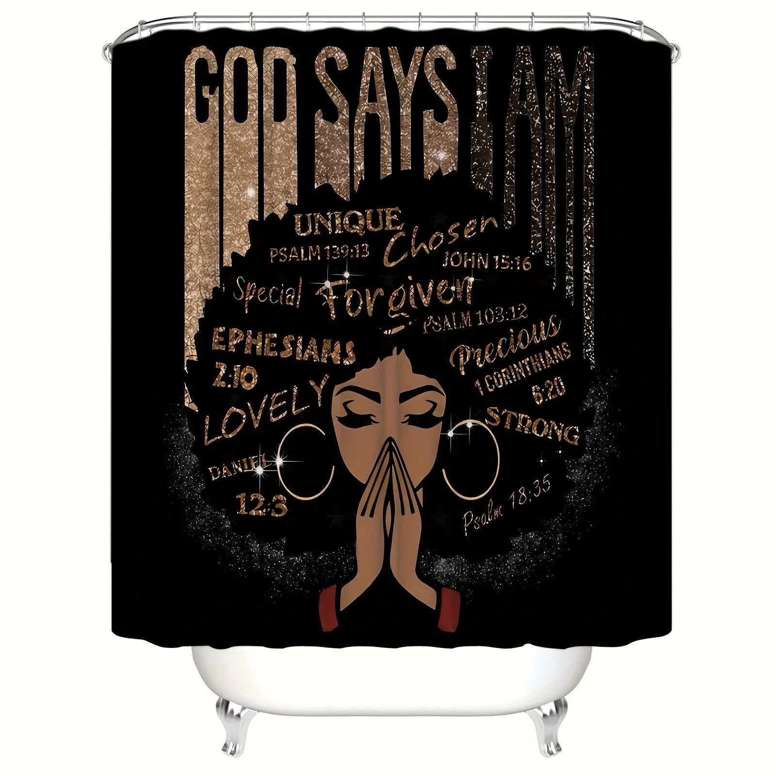 African American Shower Curtain Set