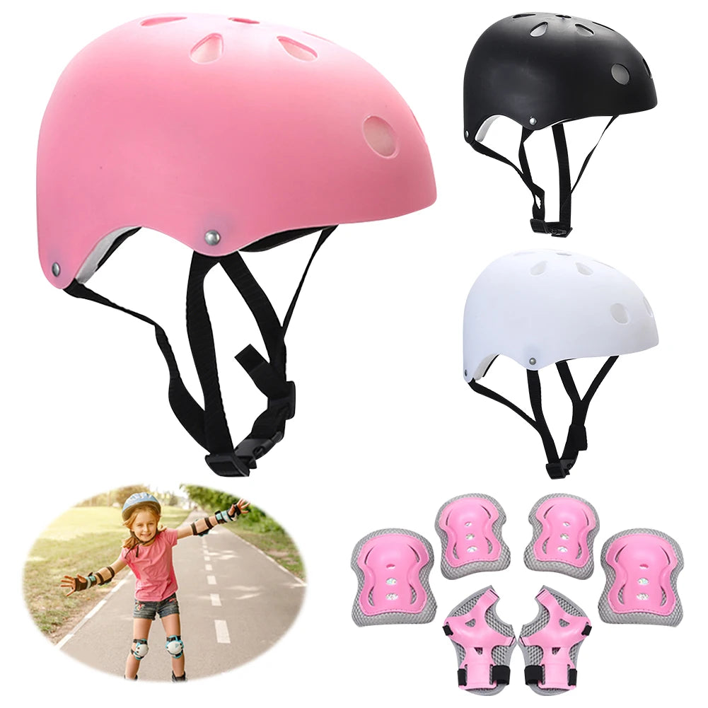 Kids Bike Helmet & Pad Set