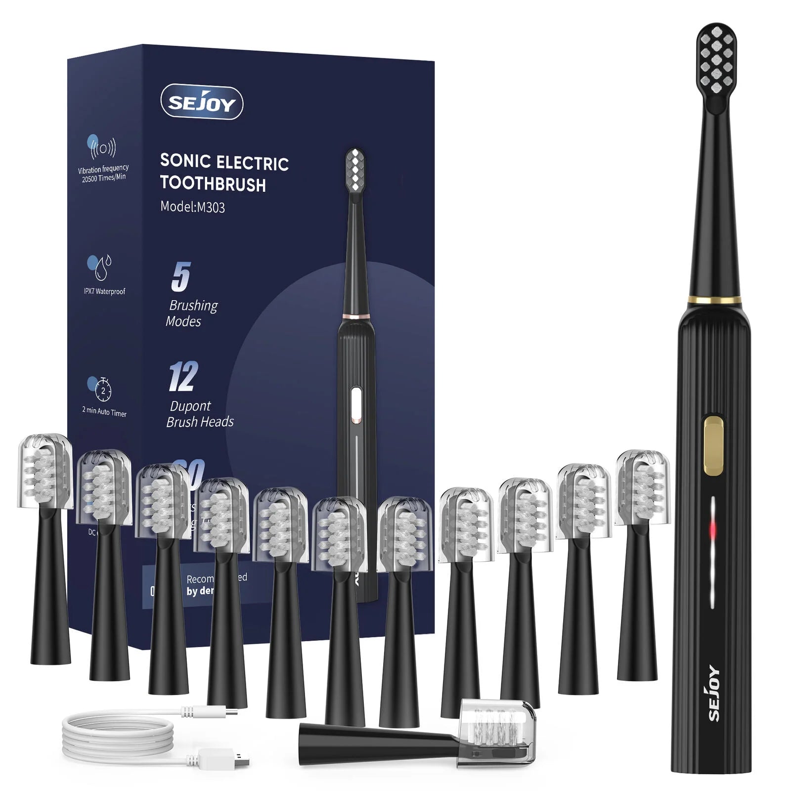 SEJOY Sonic Rechargeable Toothbrush