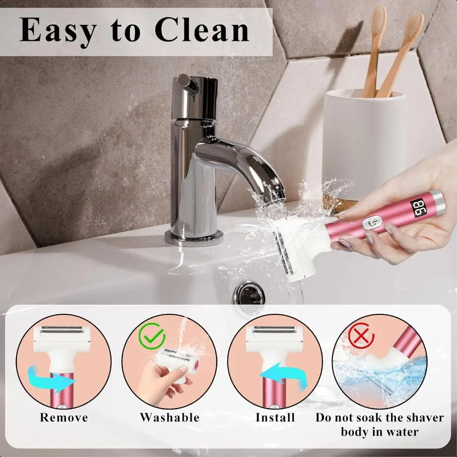 Electric Shaver for Women & Men – Cordless