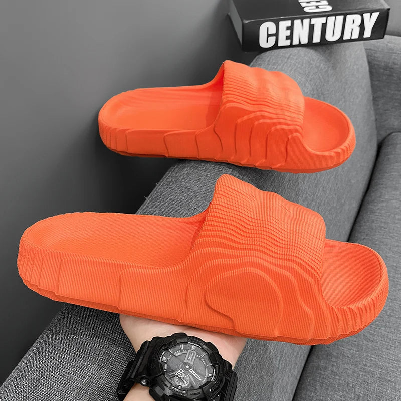 Men's Genuine Leather Home Slippers