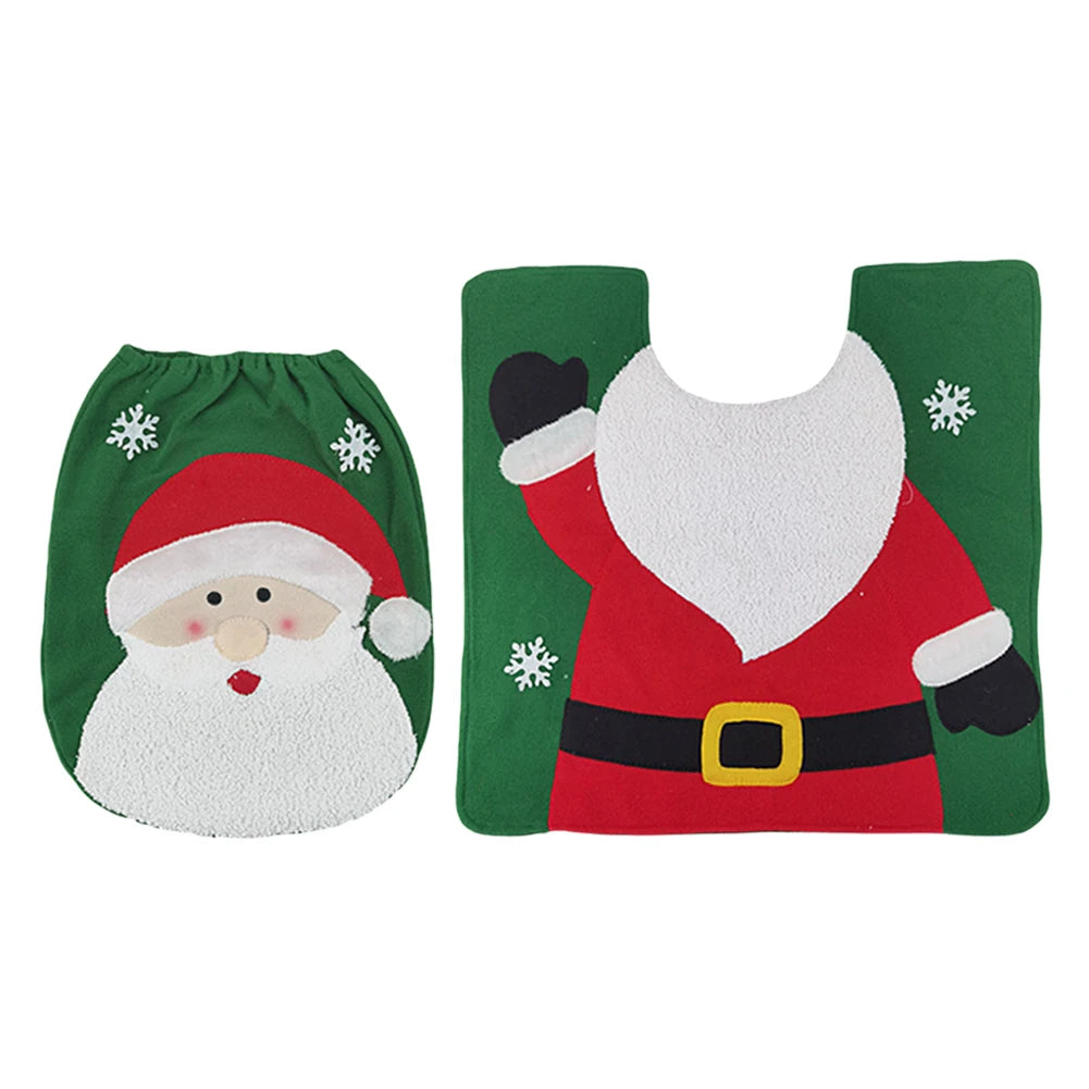 Christmas Deer Toilet Cover Set