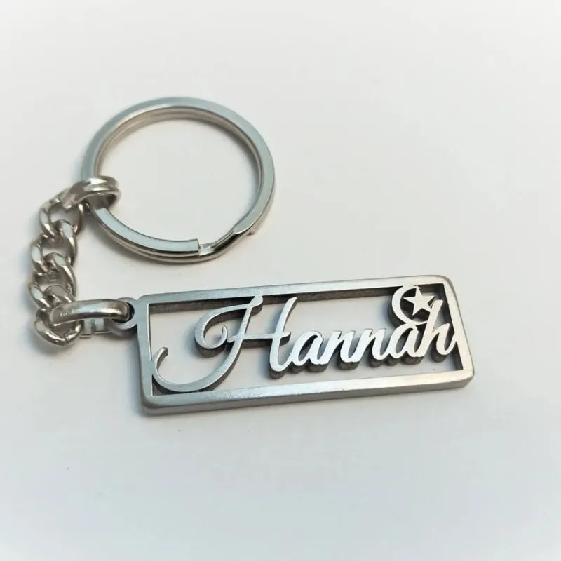 Custom Cross Name Keychain for Women