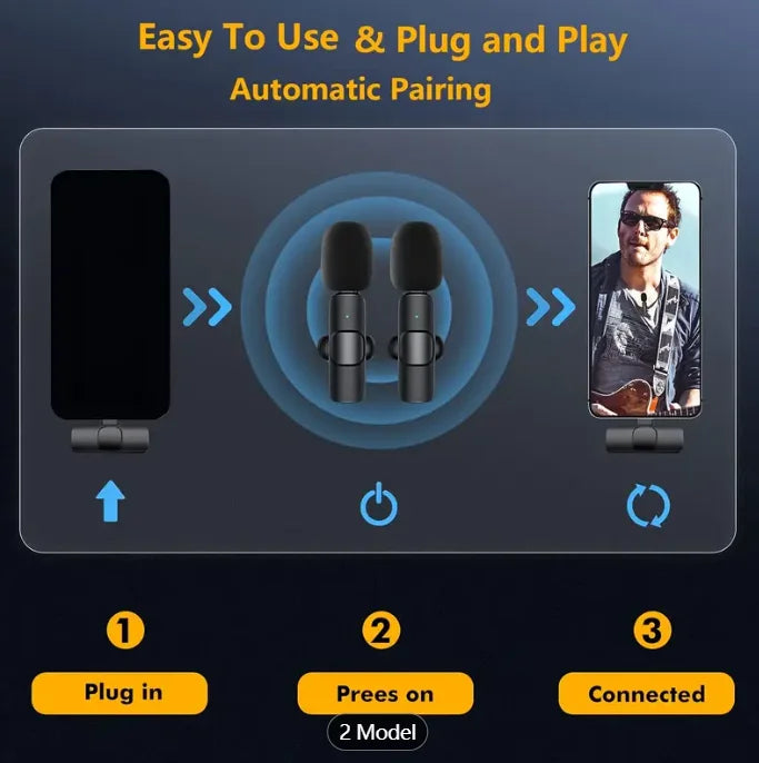 Wireless Lavalier Mic for Phone