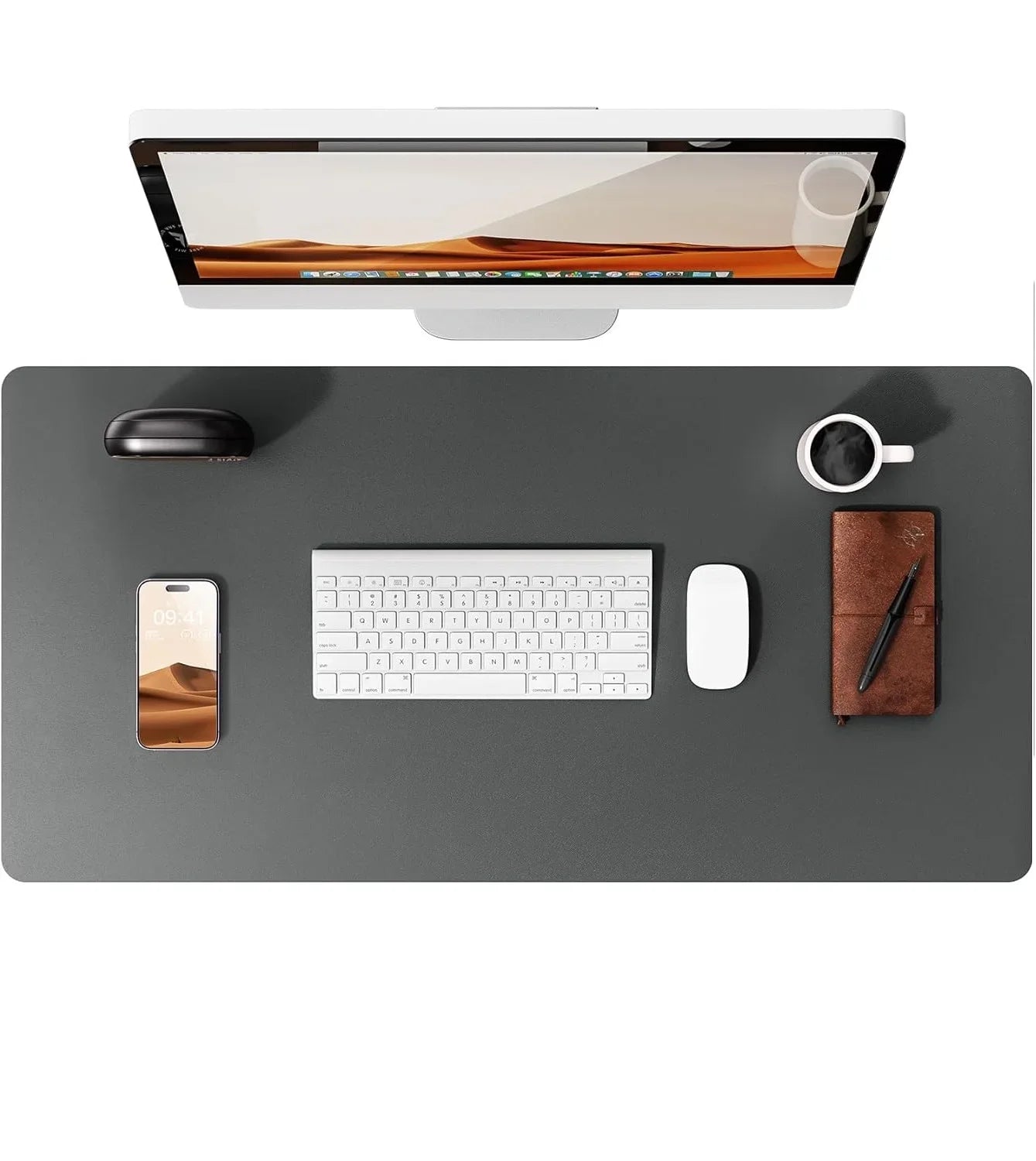 FTVAE Leather Large Desk Mat Protector