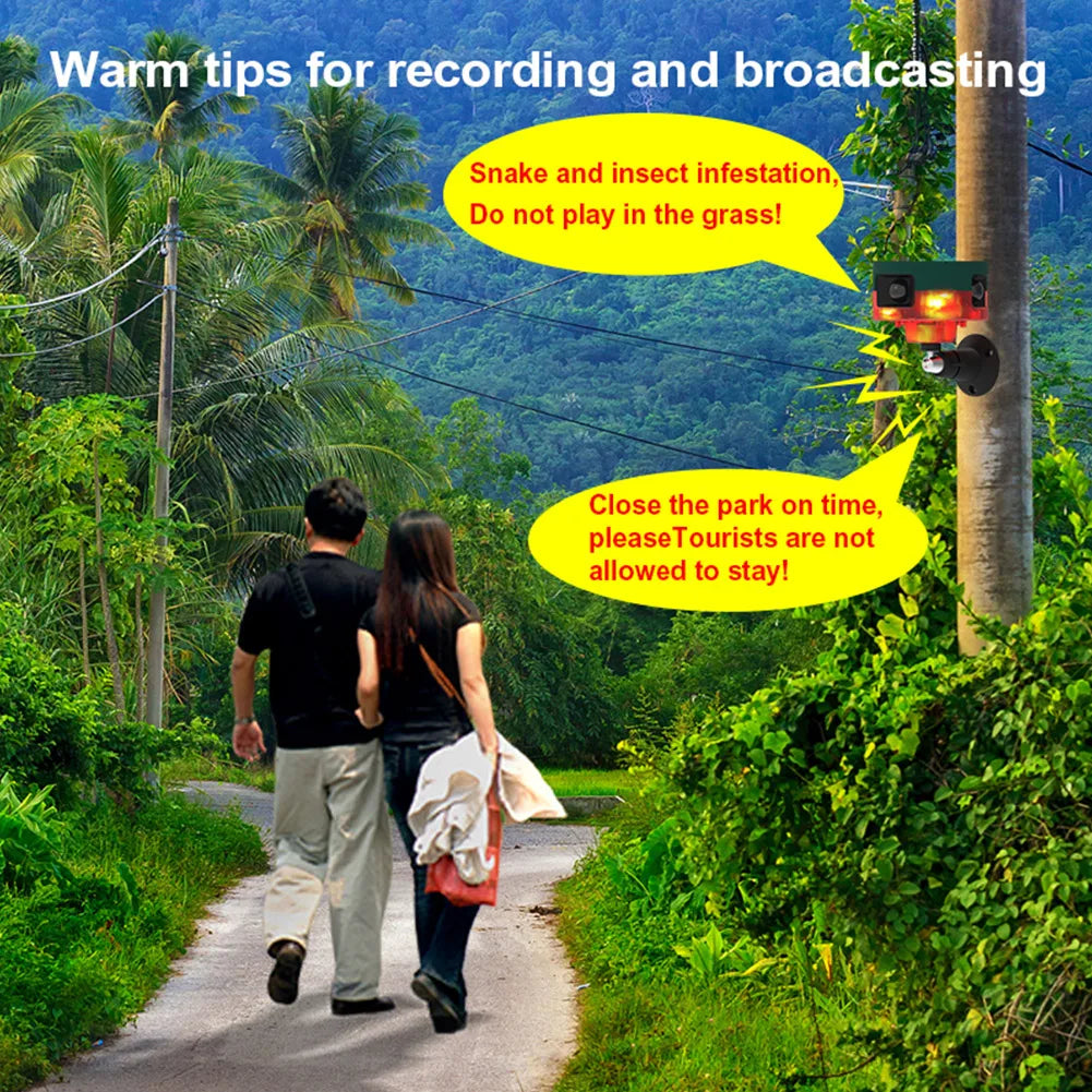 Solar-Vogelabwehr mit Blitzlicht