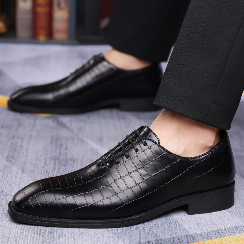 Luxury Men's Brogue Leather Oxford Shoes