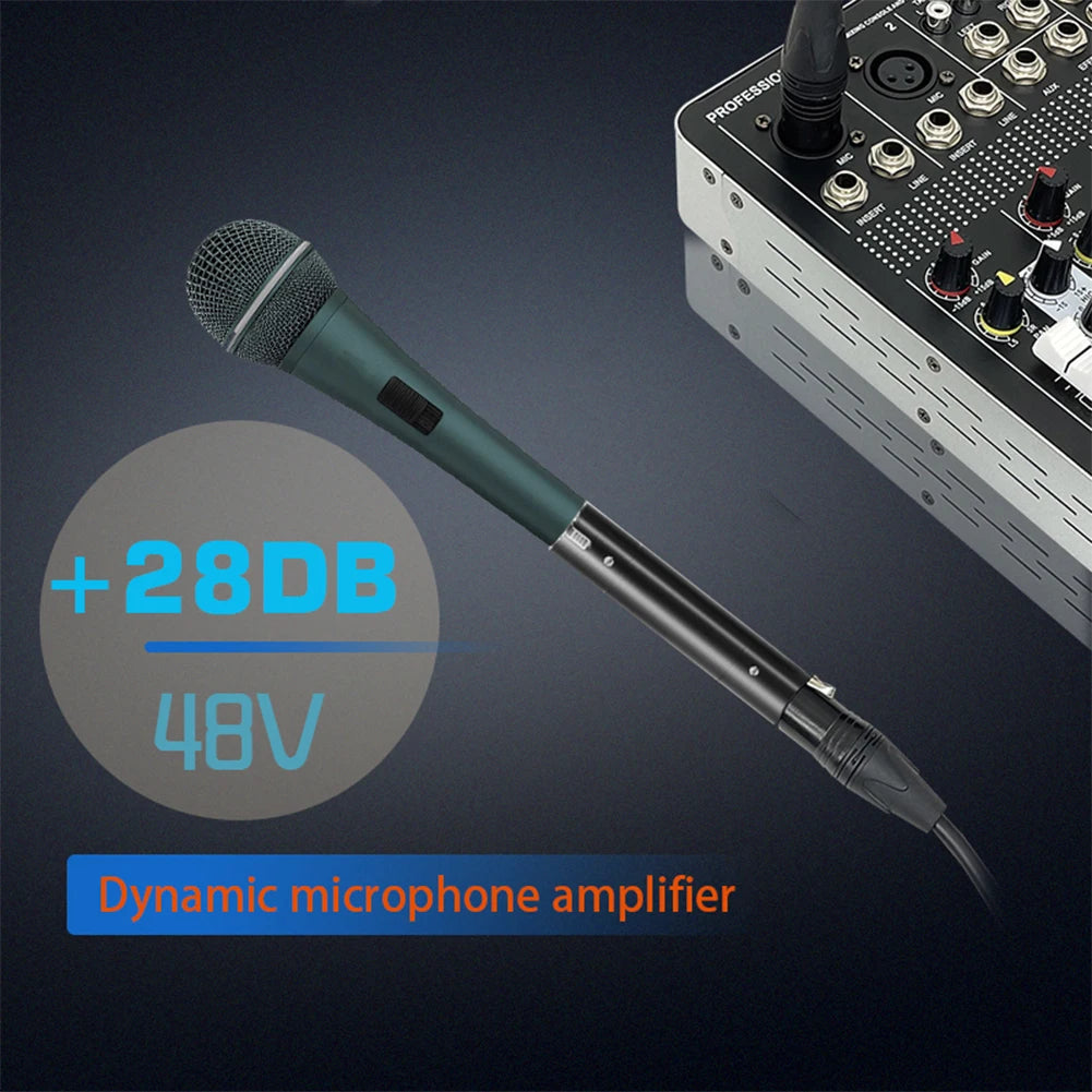 48V Mic Preamp Booster – 28dB Gain