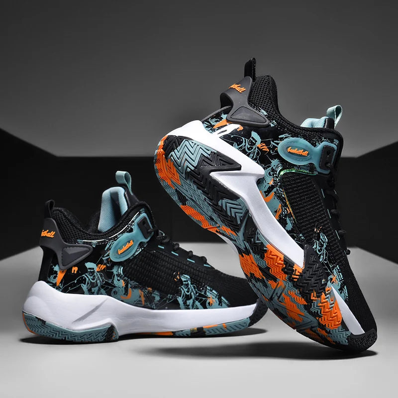 Men's Breathable Running Basketball Shoes