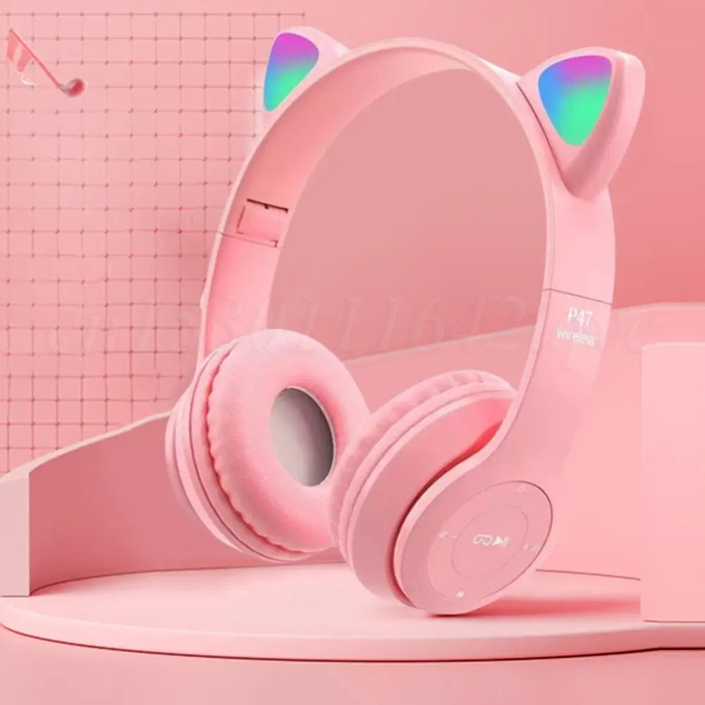 Wireless Cat Ear Gaming Headset