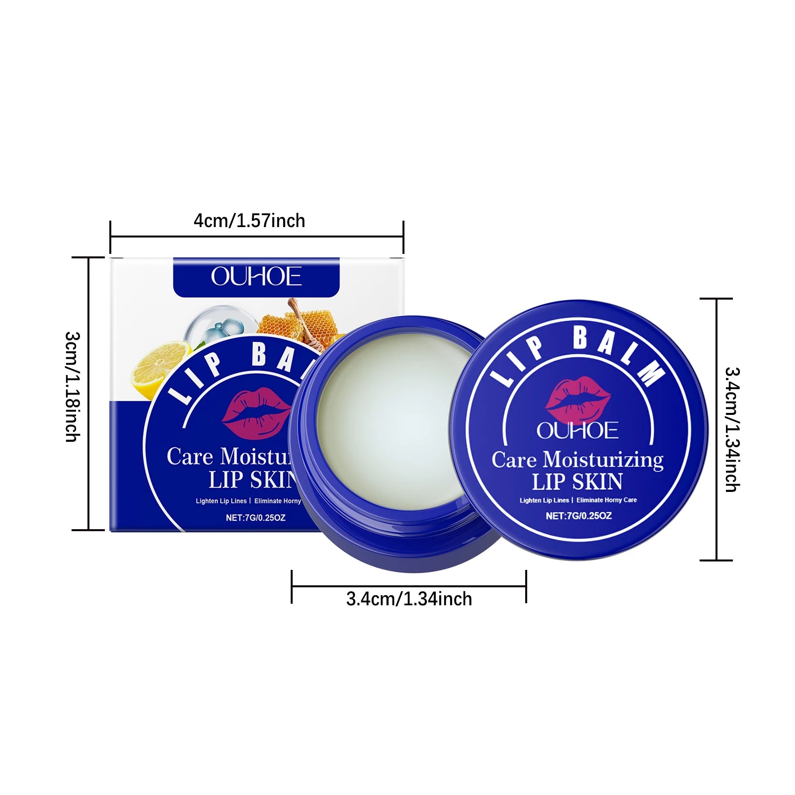 OUHOE Hydrating Lip Balm & Exfoliator