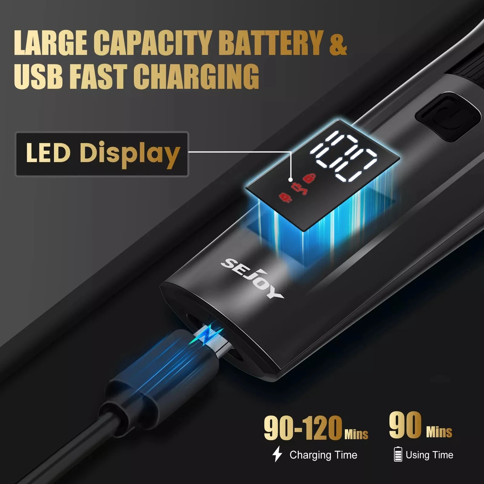 SEJOY Kabelloses Haarschneideset